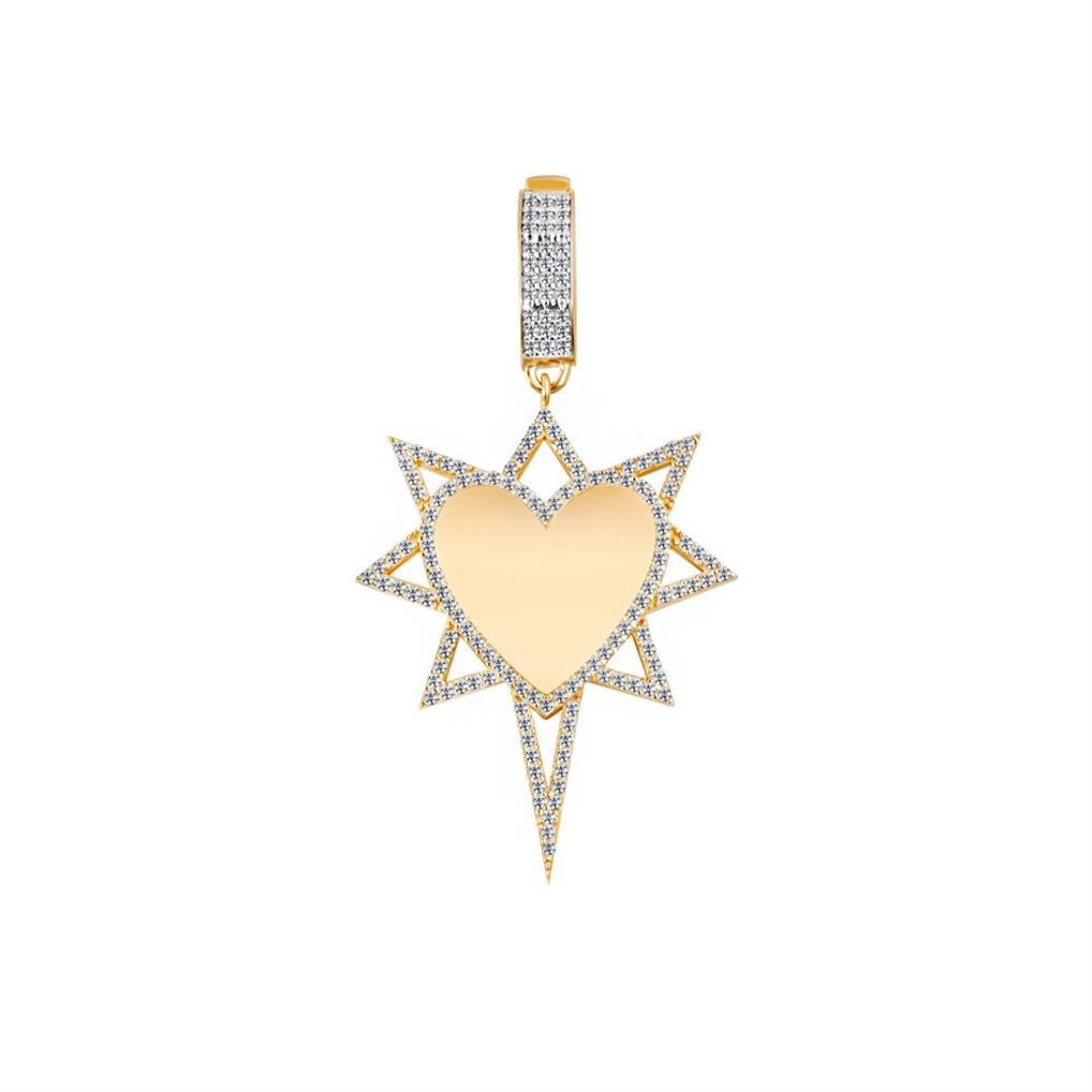 EMA Kalp Kuzey Yıldızı Kolye Charm